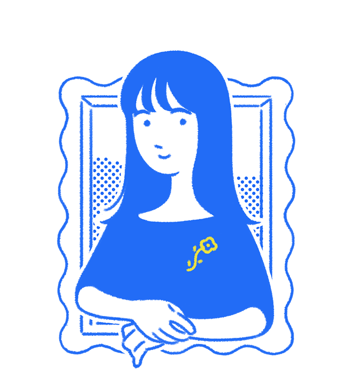 Web/UIデザイナー しかたに しおり のイラスト